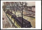 Открытка СССР 1963 г. Картина Париж зимой худ. Альберт Марке живопись, чистая К004-2