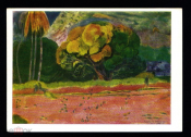 Открытка СССР 1961 г. Картина Большое дерево худ. Поль Гоген живопись, чистая К004-5