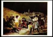 Открытка СССР 1971 г. Картина Расстрел в повстанцев на 3 мая х Франсиско Хосе де Гойя чистая К004-4