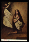 Открытка СССР 1956 г. Картина Св. Инесса и ангел, укрывающий покрывалом худ. Хосе де Рибера К004-4