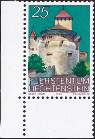 Лихтенштейн 1989 год . Замок Вадуц . Каталог 1,60 €.