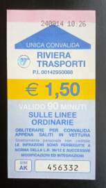 Билет автобус троллейбус Италия Ривьера Лазурный берег 2014