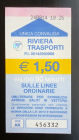 Билет автобус троллейбус Италия Ривьера Лазурный берег 2014