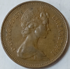 Великобритания, 1 пенни 1976 год, новый пенни; _214_