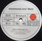 Hammond And West "Give A Little Love" 1986 Maxi Single   - вид 2