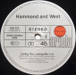 Hammond And West "Give A Little Love" 1986 Maxi Single   - вид 3