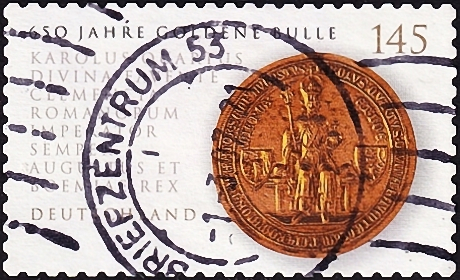 Германия 2006 год . Золотая печать короля Карла IV на "Золотой булле" . Каталог 4,70 £ (003)