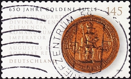 Германия 2006 год . Золотая печать короля Карла IV на "Золотой булле" . Каталог 4,70 £ (004)
