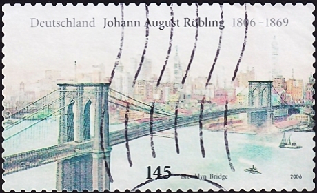  Германия 2006 год . Иоганн Август Реблинг - Бруклинский мост . Каталог 4,0 £ 