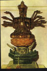 Открытка Вьетнам Ханой Статуя Богини милосердия из резного и лакированного дерева К005-5
