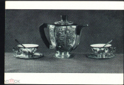 Открытка СССР 1957 Чайный набор. Серебро. Художественные изделия Вьетнама СХ чистая К005-5