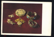 Открытка Китай Филигранные броши кулоны и браслеты инкрустированные полудрагоценными камнями К005-5