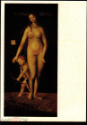Открытка СССР 1972 г. Картина Венера с Амуром худ. Лукас Кранах Старший живопись, чистая К005-4