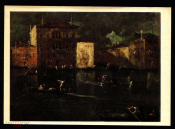 Открытка СССР 1960-е г. Картина Канал в Венеции худ. Франческо Гварди живопись, чистая К005-4
