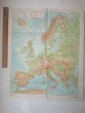 "Карта Западаная европа " Экономическая география зарубежных стран. Учпедгиз, 1957 год. - вид 7