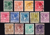 Нидерланды 1924-1926 гг. Королева Вильгельмина (1880-1962) , полная серия . Каталог 17,0 €. 