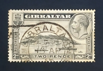  Гибралтар 1932 Гибралтарская скала Sc# 98 Used