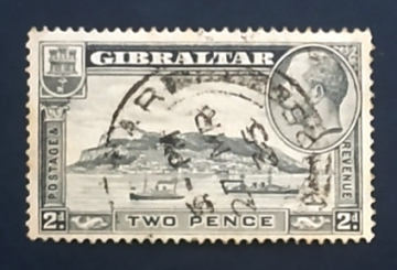  Гибралтар 1932 Гибралтарская скала Sc# 98 Used
