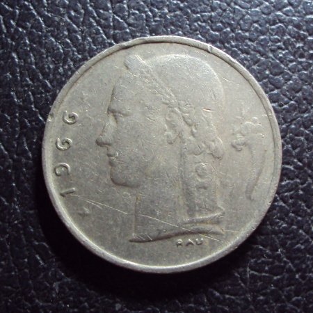 Бельгия 1 франк 1966 год belgique.