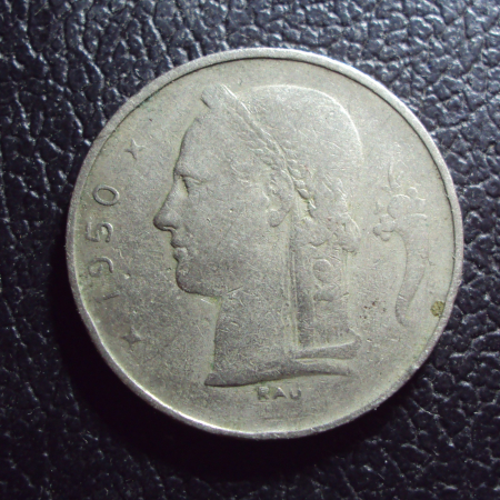 Бельгия 1 франк 1959 год belgique.