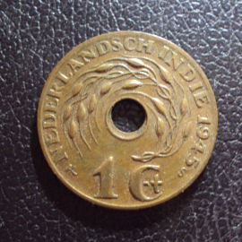 Нидерландская индия 1 цент 1945 год.