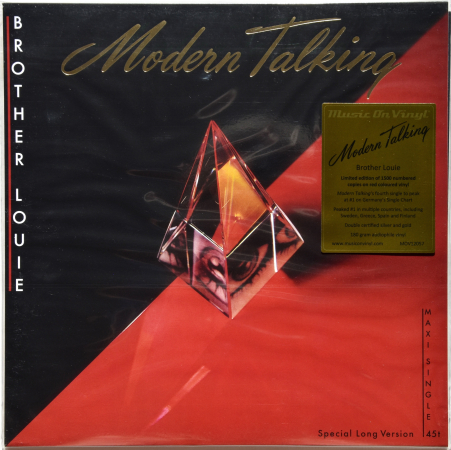 Modern Talking "Brother Louie" 1986/2023 Maxi Single NEW! Lim.Ed. Numb Only 1500 Copies Red Vinyl  