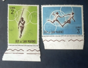 Сан-Марино 1963 Олимпийские игры 1964 Sc# 573, 574 MNH