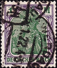 Германия , рейх . 1920 год . Германия с императорской короной . Каталог 3,50 £ (4)