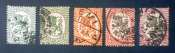 Финляндия 1917-29 Герб Sc# 95, 98, 101, 102 (12,50$), 107 Used