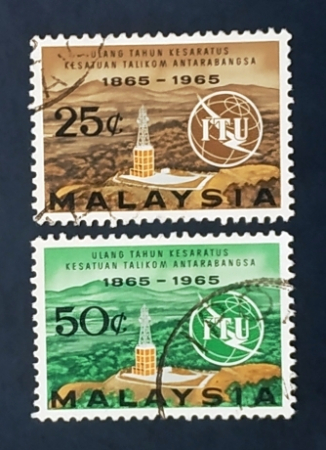 Малайзия 1965 ITU Радар Sc# 13,1 4 Used