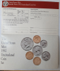 США, Годовой набор 1992 год, монет 12 шт.,в конверте, Дворы: D- Денвер, Р- Филадельфия, СЕРТИФИКАТ - вид 1