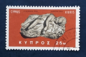 Кипр 1966 Спящий Эрос 1-й век мраморная статуя Sc# 283 Used