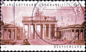 Германия 2007 год . Бранденбургские ворота, Берлин . Каталог 1,60 £ 