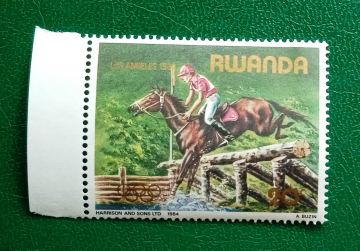 Руанда 1984 Олимпиада конный спорт Sc# 1191 MNH 