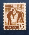 Саар 1947 под контролем Франции  Сталевары Sc# 160 MNH