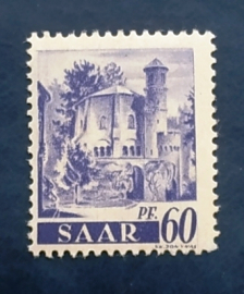 Саар 1947 под контролем Франции  Аббатство Метлах Sc# 168 MNH
