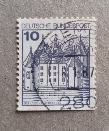 Германия 10 пфеннигов Серия: Замки и дворцы Замок Глюксбург