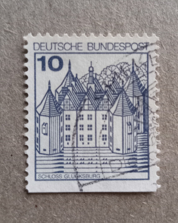 Германия 10 пфеннигов Серия: Замки и дворцы Замок Глюксбург
