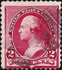 США 1890 год . Джордж Вашингтон (1732-1799), первый президент США. . Каталог 0,65 £ (2). 