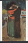 Открытка Франция 1970 г. Картина Объятия худ. Пабло Пикассо живопись, чистая К006-4
