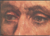 Открытка СССР 1960-е г. Картина Мужской портрет худ. Рембрандт живопись, чистая К005-6