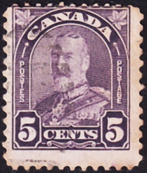  Канада 1930 год . Король Георг V , 5 c . Каталог 8,50 £. (1)