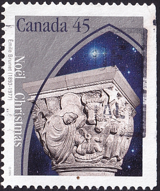 Канада 1995 год .Рождество Христово , колонна . Каталог 0,60 €