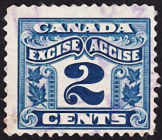 Канада 1914 год . Акцизная марка .