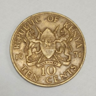 Кения 5 центов 1971 герб Джомо Кениата KM#10