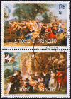 Сан Томе и Принсипи 1983 год . Картины Рубенса сцепка . Каталог 3,80 €.