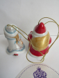 Дед Мороз и Снегурочка  елочные игрушки набор фарфор,Вербилки - вид 5