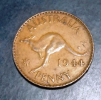 Австралия 1 пенни (penny) 1944 года