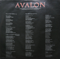 Roxy Music "Avalon" 1982 Lp - вид 2