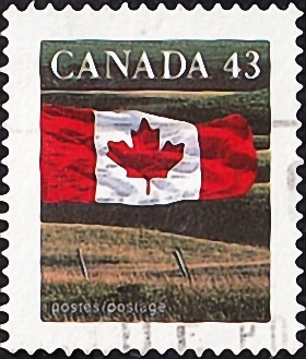 Канада 1994 год . Канадский флаг над полем . Каталог 1,50 £